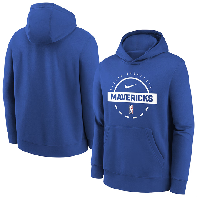 Men's Dallas Mavericks Royal 2025/26 Practice Club Pullover Hoodie